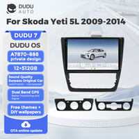 DUDUAUTO para Skoda Yeti 5L 2009-2014, Sistema Multimedia Android Modificado para Auto, Navegación Bluetooth, Carplay, Pantalla de Visión Trasera
