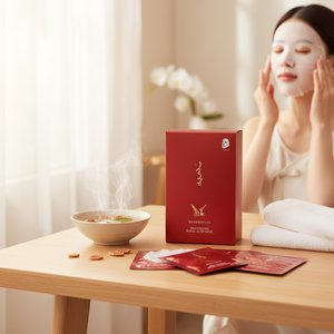 [SAMPLE] Hong Royal Glow Sheet 25g*10ea Travel Size Premium Korean Red Ginseng for Face Instant Radiance Anti-Aging <b>Deep</b> - Product Image 3