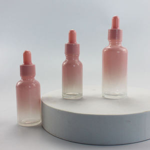 Vendita all'Ingrosso di Flaconi Contagocce in Vetro Sfumato <span class=keywords><strong>Rosa</strong></span> da 5ml, 10ml, 15ml, 30ml, 50ml, 100ml per Cosmetici e Oli Essenziali con Tappi <span class=keywords><strong>Rosa</strong></span> - Product Image 4