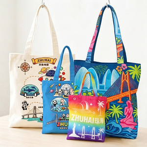 <span class=keywords><strong>Sac</strong></span> en toile imprimé avec logo personnalisé, <span class=keywords><strong>sac</strong></span> à bandoulière souvenir de voyage coloré, <span class=keywords><strong>sac</strong></span> de shopping réutilisable en coton pour cadeau promotionnel - Product Image 6