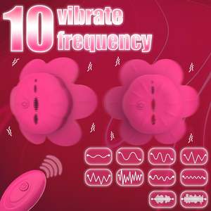 Jouets à pinces pour mamelons <span class=keywords><strong>en</strong></span> silicone Télécommande avec 10 modes de vibration Vibrador Jouets sexuels pour femmes Jouets pour adultes pour femmes Couples - Product Image 2