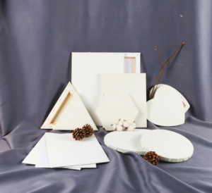 Stretched Artist <strong>Round</strong> Shape Wooden Frame Blank <strong>Canvas</strong> for Painting - Product Image 5