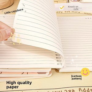 A5 lindo carpincho-cuaderno en espiral lateral diseño de línea Horizontal diario de Estudiante diario de oficina-para uso en el aula cubierta de papel tamaño A3 - Product Image 2