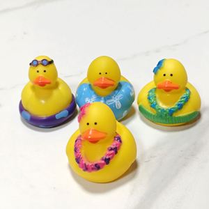 Wholesale Custom Plastic Hawaii Duck Squeeze Sound Water Play <b>Bath</b> Toy - Product Image 2