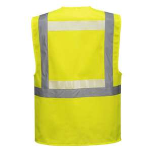 PORTWEST-G456YER-Chaleco amarillo ejecutivo Glowtex Ezee Zip - Product Image 2