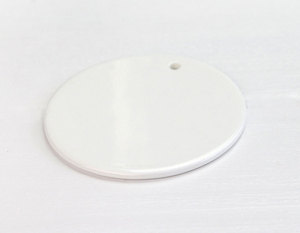 <strong>Wholesale</strong> 3 Inch A++ Double Sided <strong>Ceramic</strong> Round Christmas <strong>Ornament</strong> Sublimation <strong>Blank</strong> - Product Image 4