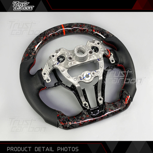 Volante de Fibra de Carbono Forjado Personalizado para Hyundai Elantra <span class=keywords><strong>N</strong></span>, I30 <span class=keywords><strong>N</strong></span>, <span class=keywords><strong>I20</strong></span> <span class=keywords><strong>N</strong></span>, Veloster <span class=keywords><strong>N</strong></span>, con Pantalla LED Inteligente de RPM - Product Image 5