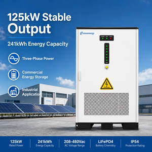Armoire de stockage d'énergie solaire diesel LiFePO4 de 125 kW 241 kWh pour l'alimentation de secours des installations municipales européennes et des sites commerciaux - Product Image 1