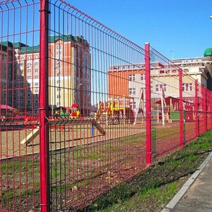 Clôture en treillis soudé galvanisé à chaud 3D ondulé de 6 <span class=keywords><strong>pieds</strong></span>, calibre 12, traité thermiquement, pour jardin, ferme, cour arrière, aéroport - Vente en gros à prix réduit - Product Image 4