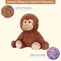 Peluches en peluche Capybara chauffantes et rafraîchissantes ODM personnalisables Coussin chauffant en peluche pour animaux au micro-ondes Jouet en peluche pour enfants apaisants