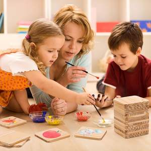 Posavasos de Madera Sin Terminar, Gruesos, de 4 Pulgadas, Madera de Pino Natural, Superficie Lisa, Ideal para Manualidades, Pintura, Hogar y Bar - Product Image 3