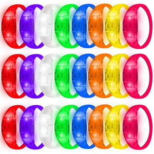 Nouveau bracelet LED 2026 avec activation sonore et lumière clignotante – Idéal pour événements, fêtes, Ramadan, remise de diplômes, Saint-Valentin - Product Image 1