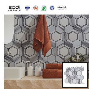 Chimenea autoadhesiva hexagonal pegatina decorativa mosaico azulejo para cocina baño diseño de pared - Product Image 2