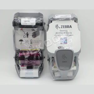 Ruban <span class=keywords><strong>Zebra</strong></span> 800300-250EM Remplace 800300-350EM <span class=keywords><strong>ZC</strong></span> YMCKO 200 Impressions - Product Image 1