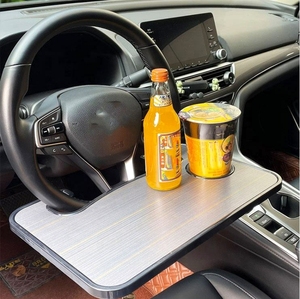 Party Favors Fits Most Vehicles Steering <b>Wheels</b> Car Multi-function Small Table <b>Board</b> Car Steering <b>Wheel</b> Desk Food Table for Car - Product Image 4