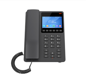Téléphone IP Hôtelier Grandstream GHP631 Noir avec Écran LCD Couleur <span class=keywords><strong>3</strong></span>,5'' 480*320, 2 Lignes SIP, PoE 10/100, USB-C, HD Opus, HAC, GDMS, Téléphone VoIP - Product Image 2