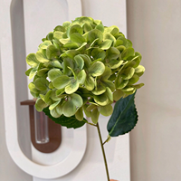 Bunga buatan - Hydrangea Bella tunggal dengan 90 kelopak, hydrangea besar untuk pernikahan dan acara perayaan