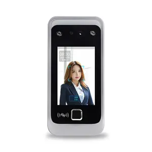 Cloud Access Control TCP/IP Staff Time Attendance Device WIFI 4.3 Inch Dynamic Face Fingerprint Recognition Attendance Machine