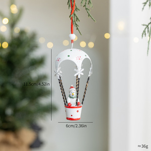 Nouvelle Décoration de Noël 2026 : Pendentif Père Noël Parachutiste, Bonhomme de Neige et Élan Mignon pour Arbre de Noël – Idéal Cadeau - Product Image 5