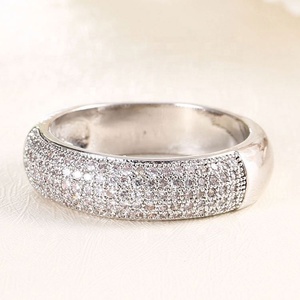 Anillos de Plata de Ley con Piedras Preciosas de Estilo Vintage para Mujer, con Aleación de Cobre y Circonita, para Bodas y Regalos - Product Image 3