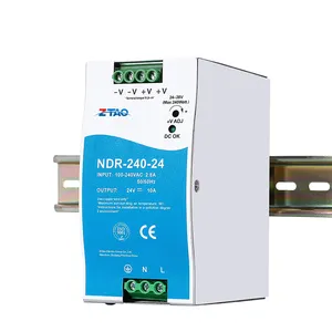 Factory Original Mean well Power 48V 5A Din Rail Switch meanwell NDR-240-48 Power Supply for Industrial Control System and led