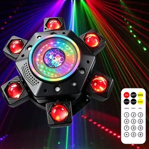 Faro mobile a 6 bracci Bee Eye Abyss 150W, attrezzatura professionale per palcoscenici e feste, striscia LED attivata dal suono, Little King Kong Light - Product Image 2
