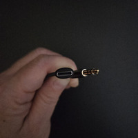 Kabel Audio 2 in 1 USB Type C 8 Pin ke DC 3.5 dengan Pelindung Nilon untuk Speaker dan Power Amplifier