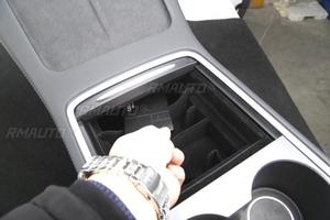 Boîte de rangement pour accoudoir central de voiture, pour Tesla Model 3 Y 2021, organisateur floqué pour console centrale, conteneurs, accessoires de voiture - Product Image 5