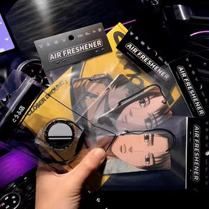 최소 수량 없음 OEM 인기 판매 맞춤형 자동차 모양 차량용 방향제 다양한 향 포함 종이 포장 - Product Image 4