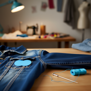 Patch Ilan 9,5X14cm Turchese 2 Pezzi Per Riparazione Abbigliamento - Product Image 5