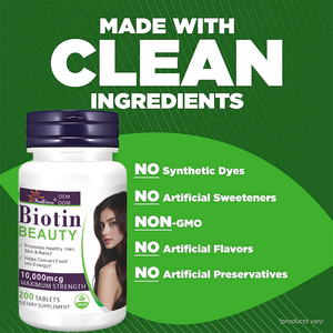 Compresse di Biotina, Zinco e Selenio della Source Factory per Promuovere la Salute di Capelli, Pelle e Unghie. - Product Image 6