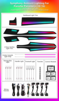 Kit d'éclairage d'ambiance intérieur LED Symphony pour Porsche Panamera 970 (2010-2016) - Accessoires de décoration
