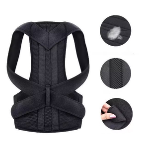 NQ SPORTS Correcteur de posture dorsal pour hommes, soutien lombaire, correction de la posture, <span class=keywords><strong>ceinture</strong></span> élastique en nylon pour le <span class=keywords><strong>dos</strong></span> - Product Image 2