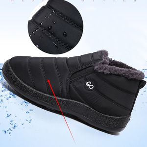 Stivaletti Invernali da <span class=keywords><strong>Donna</strong></span> Impermeabili con Tomaia in Camoscio e Interno in Tessuto di Cotone Felpato - Product Image 2