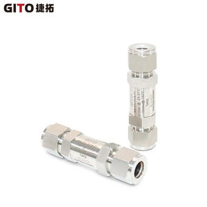 Vanne de retenue droite GITO en acier inoxydable OD1/2, raccord haute pression pour eau acide, gaz et applications pneumatiques - Product Image 4