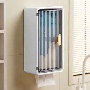 Removable Plastic Durable Modern <b>Wall</b>-mounted Hanging Tissue Box Storage <b>Shelf</b> for Bathroom Waterproof - Product Image 3
