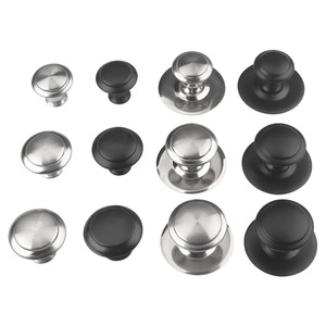 Stainless Steel Drawer Handle Round Mushroom Shape Minimalist Design Easy Installation For <b>Wardrobe</b> Cabinet - Product Image 2