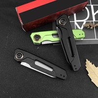 Couteau de poche pliant en acier inoxydable Ker Shaw LAUNCH-11 7550 EDC, couteau de chasse et de camping en alliage d'aluminium pour l'extérieur, outils DIY OEM