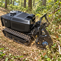 Débroussailleuse télécommandée pour l'élimination des broussailles forestières, des lianes et des jeunes arbres