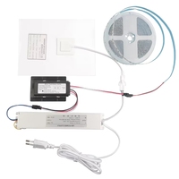 Interrupteur Tactile LED Bleu/Blanc 5A 60W IP22 avec Désembuage, Intensité et Couleurs Réglables, Épaisseur 1-5mm pour Miroir de Salle de Bain