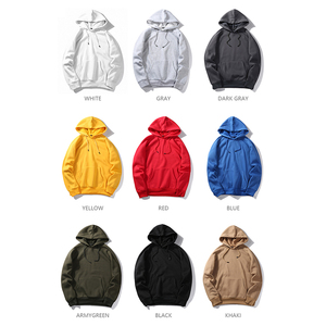 250 GSM US Size Black Pullover <b>Hoodie</b> High Quality Unisex Custom Embroidered Logo Print Knitted Spring Season Hooded Collar - Product Image 5