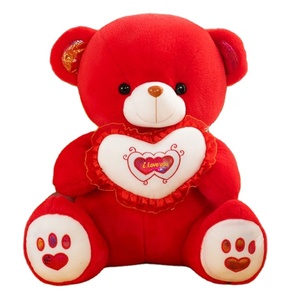 San valentino all'ingrosso orso LED bagliore nel buio abbraccio cuori illuminazione musicale san valentino <span class=keywords><strong>orsacchiotti</strong></span> peluche peluche - Product Image 1