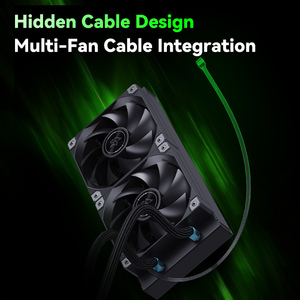 Pupazzo di neve 240mm AIO Cooler <span class=keywords><strong>per</strong></span> Computer Case Display digitale schermo refrigerante di monitoraggio della temperatura pompa senza luce nessun cuscinetto fluido RGB - Product Image 5