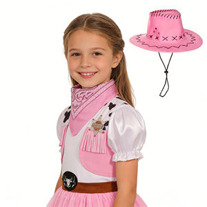 Disfraz de Vaquera para Niñas, Disfraz de Carnaval de Halloween, Disfraz de Rodeo Occidental para Niños con Sombrero - Product Image 6