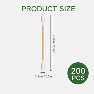 Nuove Idee per Prodotti di Make-up 2023: Bastoncini in Legno Ecologici, Puntali per Cotonetti, Bastoncini per la Pulizia, Fabbrica di Cotonetti - Product Image 4