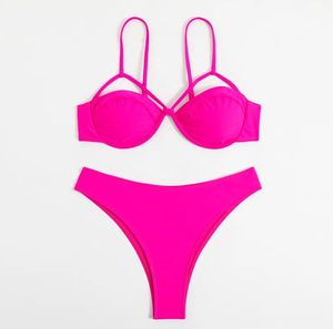 Maillot de bain deux pièces rose Racing Hot Girl Sxe <span class=keywords><strong>Photo</strong></span> Bikini personnalisé couverture complète Sexy Micro <span class=keywords><strong>Monokini</strong></span> - Product Image 4