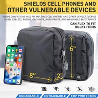 Pochette tactique vide étanche personnalisée doublure de blocage du signal MOLLE Systems sac à clés Faraday