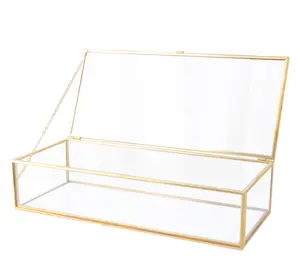 Индивидуальная косметика в скандинавском стиле элегантный дизайн модный ящик для хранения ювелирных изделий помада прозрачный стеклянный ящик для хранения