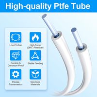 Tubo de PTFE Estilo Capricorn OEM para Impresora 3D, Tubo Guía de Filamento Resistente a Altas Temperaturas