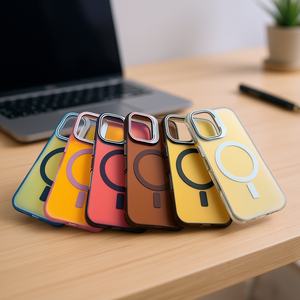 Étui de téléphone Tornasol Transparent TPU+PC avec support magnétique et protection antichoc à 360° pour iPhone, design anti-rayures en multicolore - Product Image 2